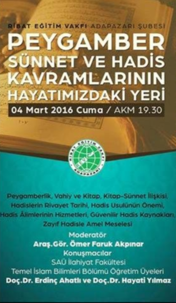 Peygamber ve sünnet paneli sakarya